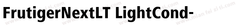 FrutigerNextLT LightCond字体转换